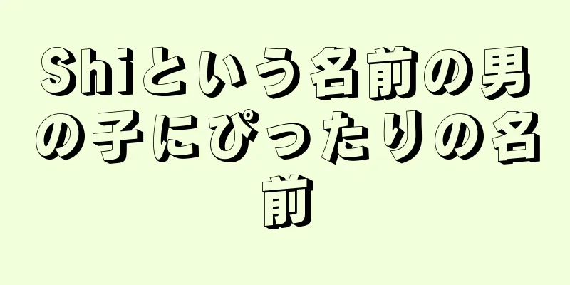 Shiという名前の男の子にぴったりの名前