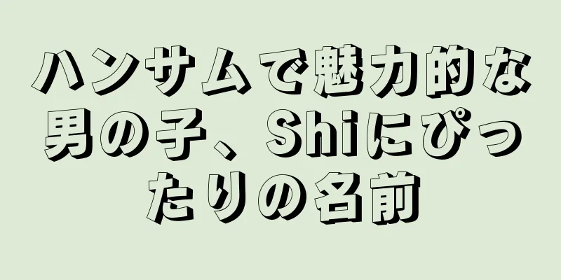 ハンサムで魅力的な男の子、Shiにぴったりの名前