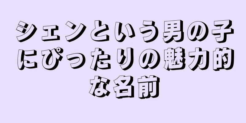 シェンという男の子にぴったりの魅力的な名前