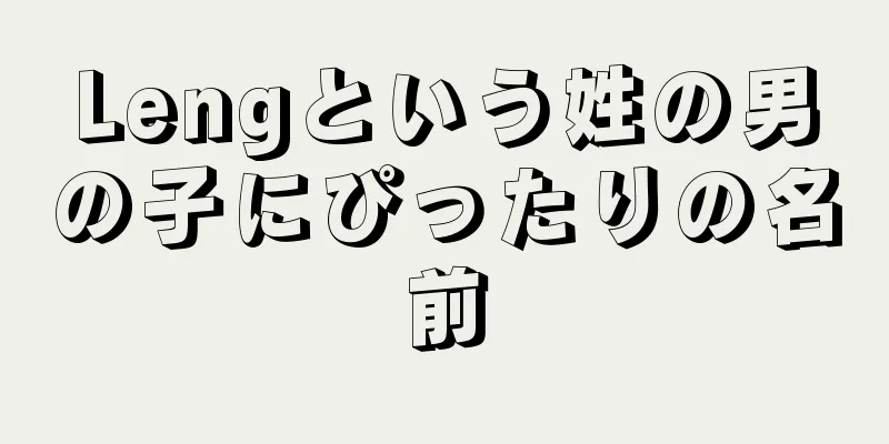 Lengという姓の男の子にぴったりの名前