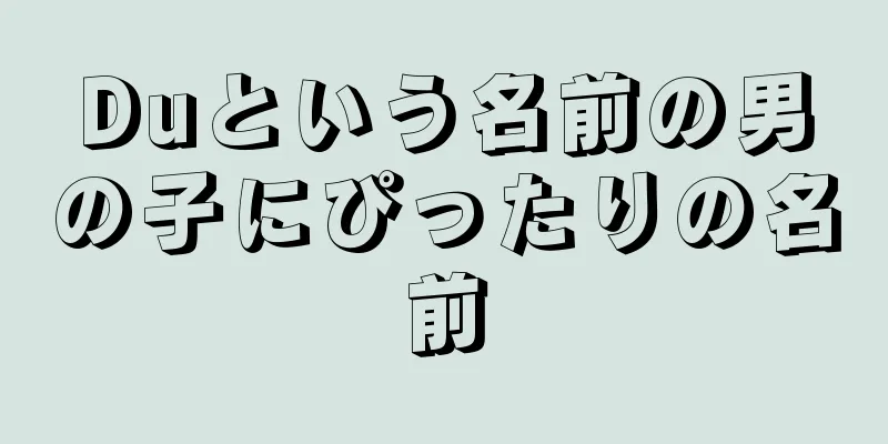 Duという名前の男の子にぴったりの名前