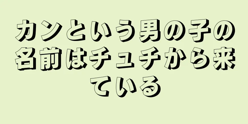 カンという男の子の名前はチュチから来ている