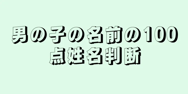 男の子の名前の100点姓名判断