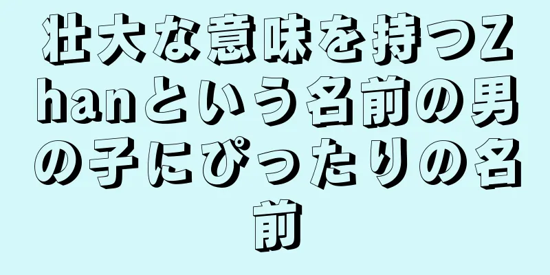 壮大な意味を持つZhanという名前の男の子にぴったりの名前