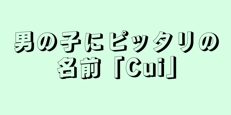男の子にピッタリの名前「Cui」