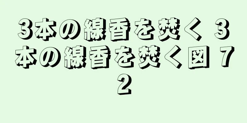 3本の線香を焚く 3本の線香を焚く図 72
