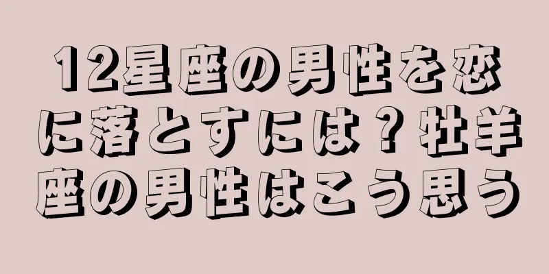 12星座の男性を恋に落とすには？牡羊座の男性はこう思う