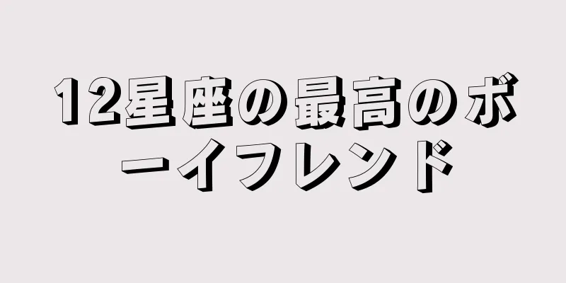 12星座の最高のボーイフレンド