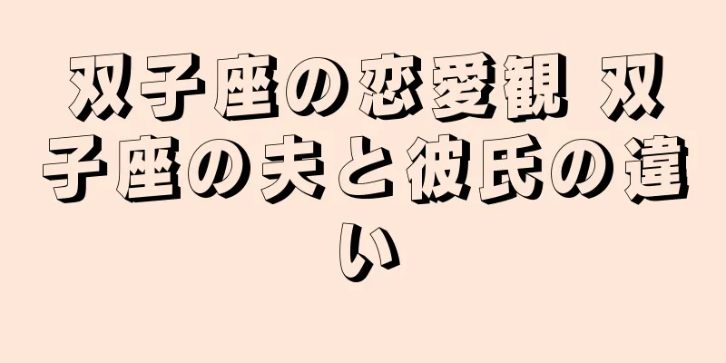 双子座の恋愛観 双子座の夫と彼氏の違い