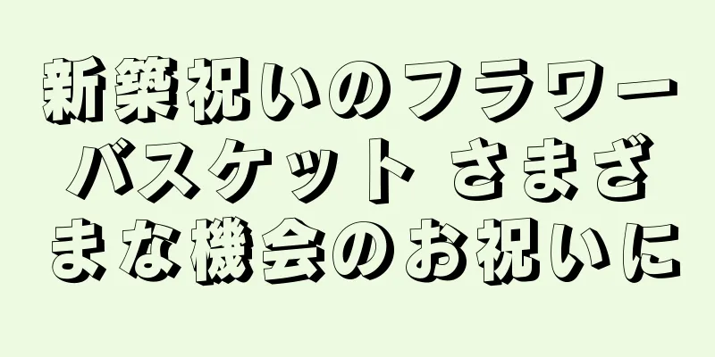 新築祝いのフラワーバスケット さまざまな機会のお祝いに