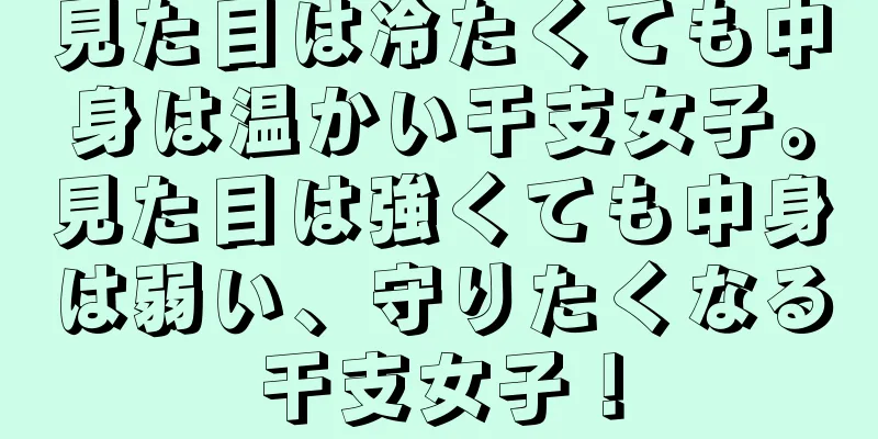 見た目は冷たくても中身は温かい干支女子。見た目は強くても中身は弱い、守りたくなる干支女子！