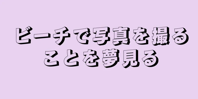 ビーチで写真を撮ることを夢見る
