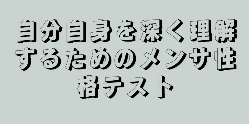 自分自身を深く理解するためのメンサ性格テスト