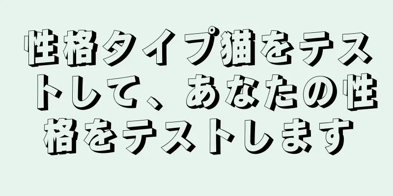 性格タイプ猫をテストして、あなたの性格をテストします