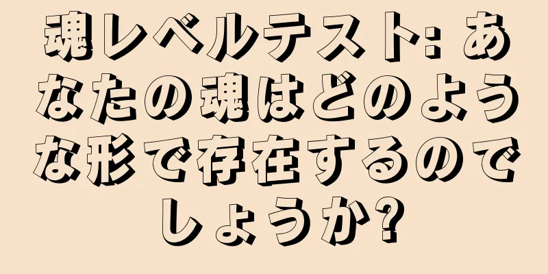 魂レベルテスト: あなたの魂はどのような形で存在するのでしょうか?