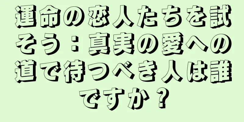 運命の恋人たちを試そう：真実の愛への道で待つべき人は誰ですか？