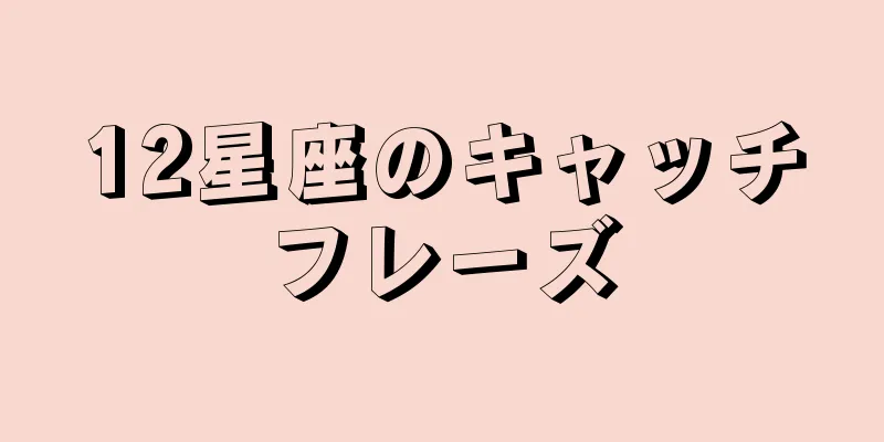 12星座のキャッチフレーズ