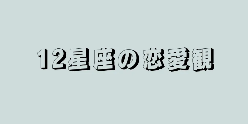 12星座の恋愛観