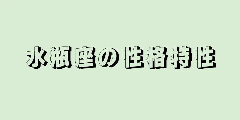 水瓶座の性格特性