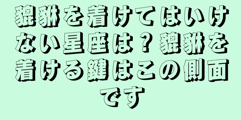 貔貅を着けてはいけない星座は？貔貅を着ける鍵はこの側面です