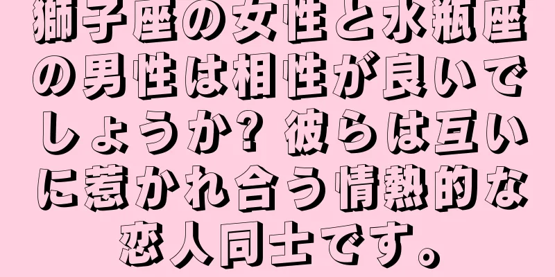 獅子座の女性と水瓶座の男性は相性が良いでしょうか? 彼らは互いに惹かれ合う情熱的な恋人同士です。