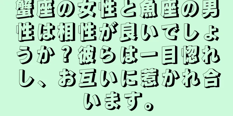 蟹座の女性と魚座の男性は相性が良いでしょうか？彼らは一目惚れし、お互いに惹かれ合います。
