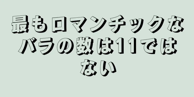 最もロマンチックなバラの数は11ではない