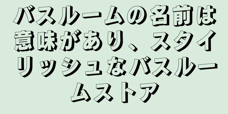 バスルームの名前は意味があり、スタイリッシュなバスルームストア