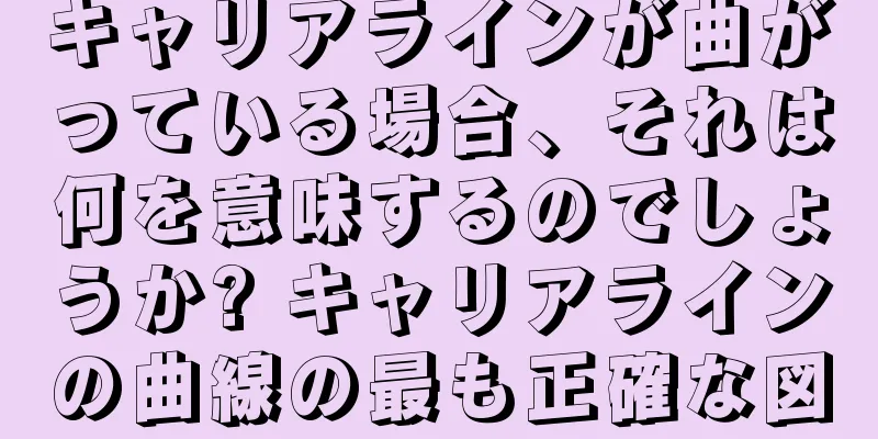 キャリアラインが曲がっている場合、それは何を意味するのでしょうか? キャリアラインの曲線の最も正確な図