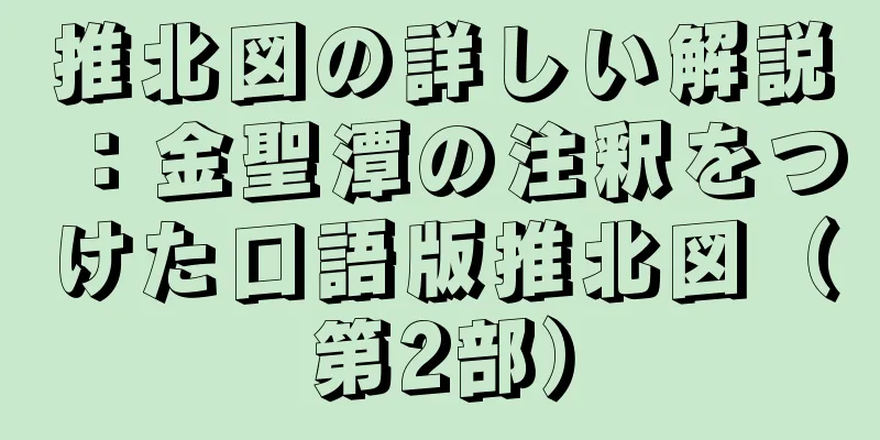 推北図の詳しい解説：金聖潭の注釈をつけた口語版推北図（第2部）