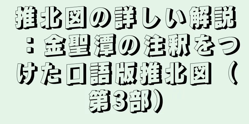 推北図の詳しい解説：金聖潭の注釈をつけた口語版推北図（第3部）