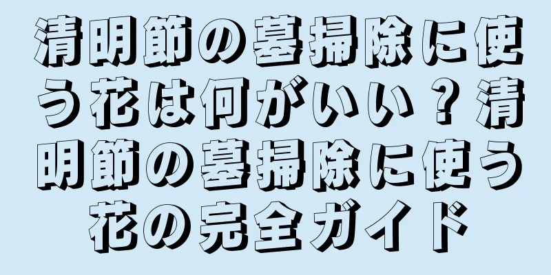 清明節の墓掃除に使う花は何がいい？清明節の墓掃除に使う花の完全ガイド