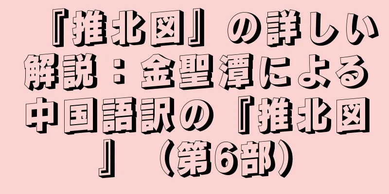 『推北図』の詳しい解説：金聖潭による中国語訳の『推北図』（第6部）