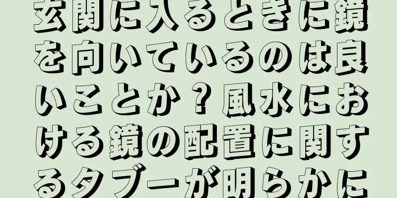 玄関に入るときに鏡を向いているのは良いことか？風水における鏡の配置に関するタブーが明らかに
