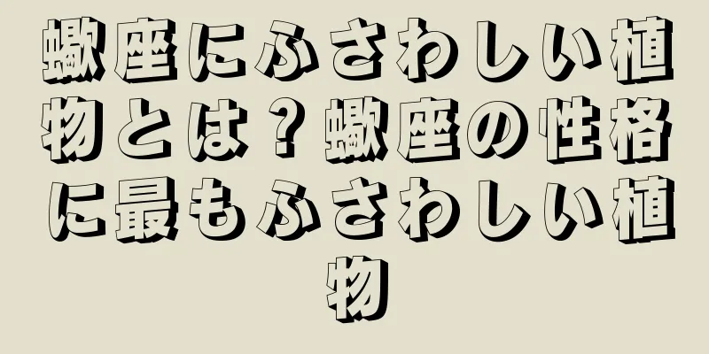 蠍座にふさわしい植物とは？蠍座の性格に最もふさわしい植物