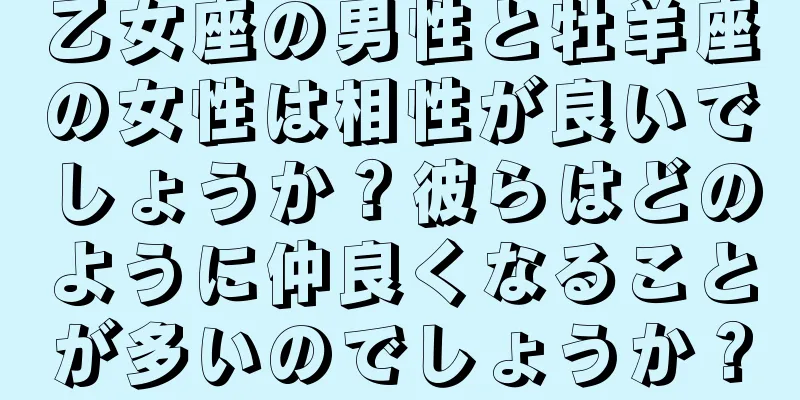 乙女座の男性と牡羊座の女性は相性が良いでしょうか？彼らはどのように仲良くなることが多いのでしょうか？