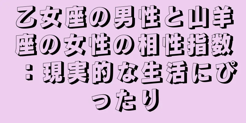 乙女座の男性と山羊座の女性の相性指数：現実的な生活にぴったり