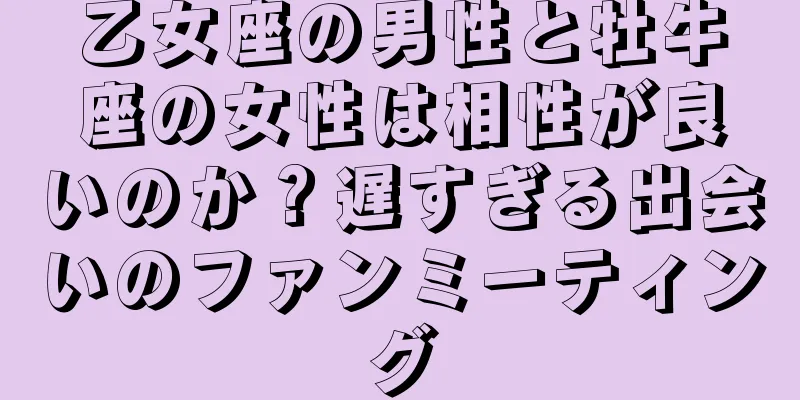 乙女座の男性と牡牛座の女性は相性が良いのか？遅すぎる出会いのファンミーティング