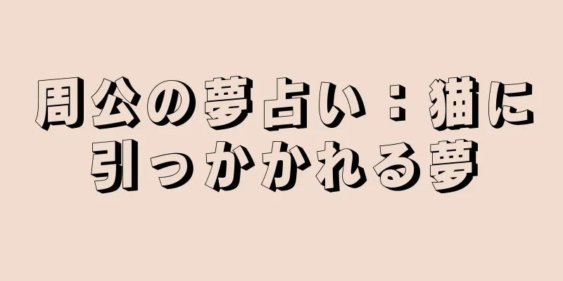 周公の夢占い：猫に引っかかれる夢