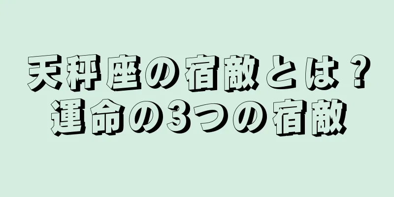 天秤座の宿敵とは？運命の3つの宿敵