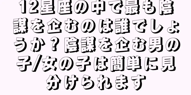 12星座の中で最も陰謀を企むのは誰でしょうか？陰謀を企む男の子/女の子は簡単に見分けられます