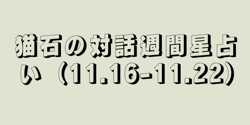 猫石の対話週間星占い（11.16-11.22）