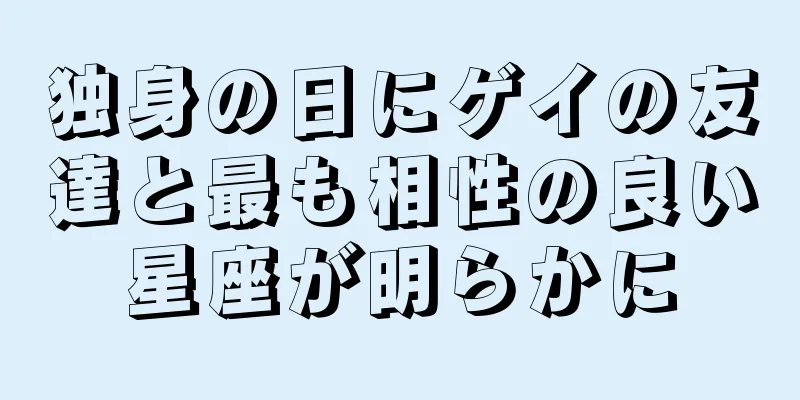 独身の日にゲイの友達と最も相性の良い星座が明らかに