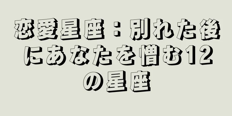 恋愛星座：別れた後にあなたを憎む12の星座