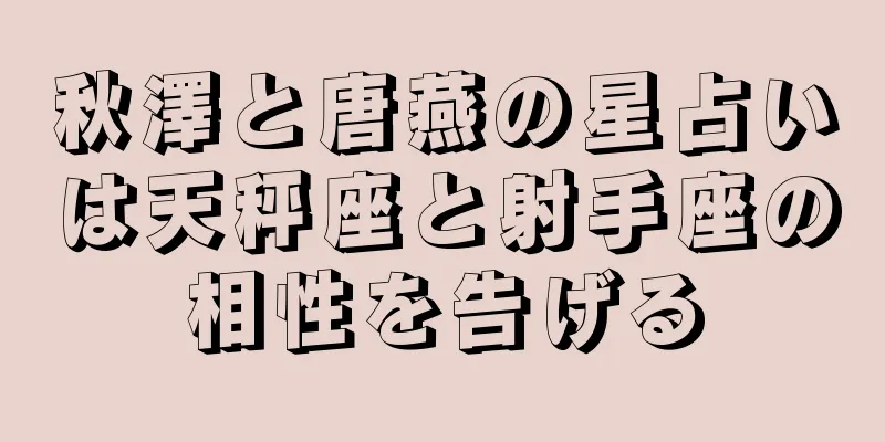 秋澤と唐燕の星占いは天秤座と射手座の相性を告げる