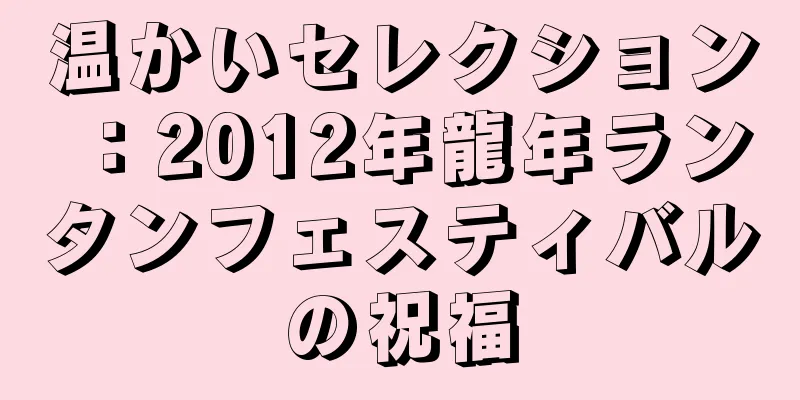 温かいセレクション：2012年龍年ランタンフェスティバルの祝福