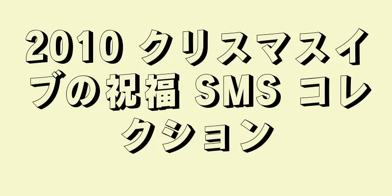 2010 クリスマスイブの祝福 SMS コレクション