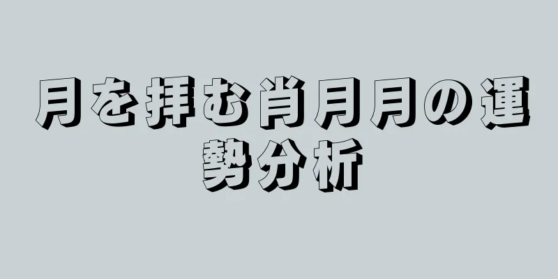月を拝む肖月月の運勢分析