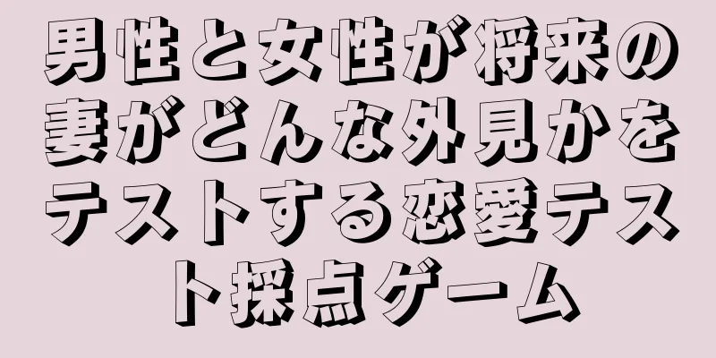 男性と女性が将来の妻がどんな外見かをテストする恋愛テスト採点ゲーム